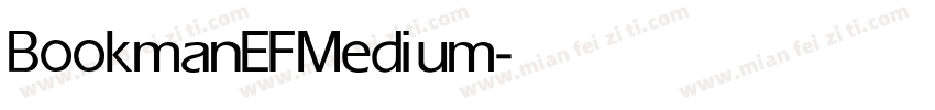 BookmanEF Medium字体转换